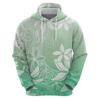 Tiare Tahiti Zip Hoodie Matcha Polynesia Motifs LT05 - Polynesian Pride