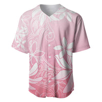 Tiare Tahiti Baseball Jersey Pink Polynesia Motifs LT05 Pink - Polynesian Pride