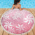 Tiare Tahiti Beach Blanket Pink Polynesia Motifs - Polynesian Pride