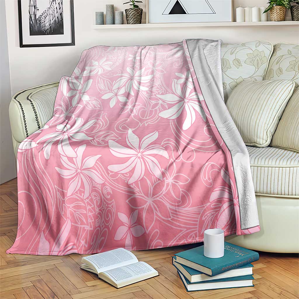 Tiare Tahiti Blanket Pink Polynesia Motifs LT05 Pink - Polynesian Pride