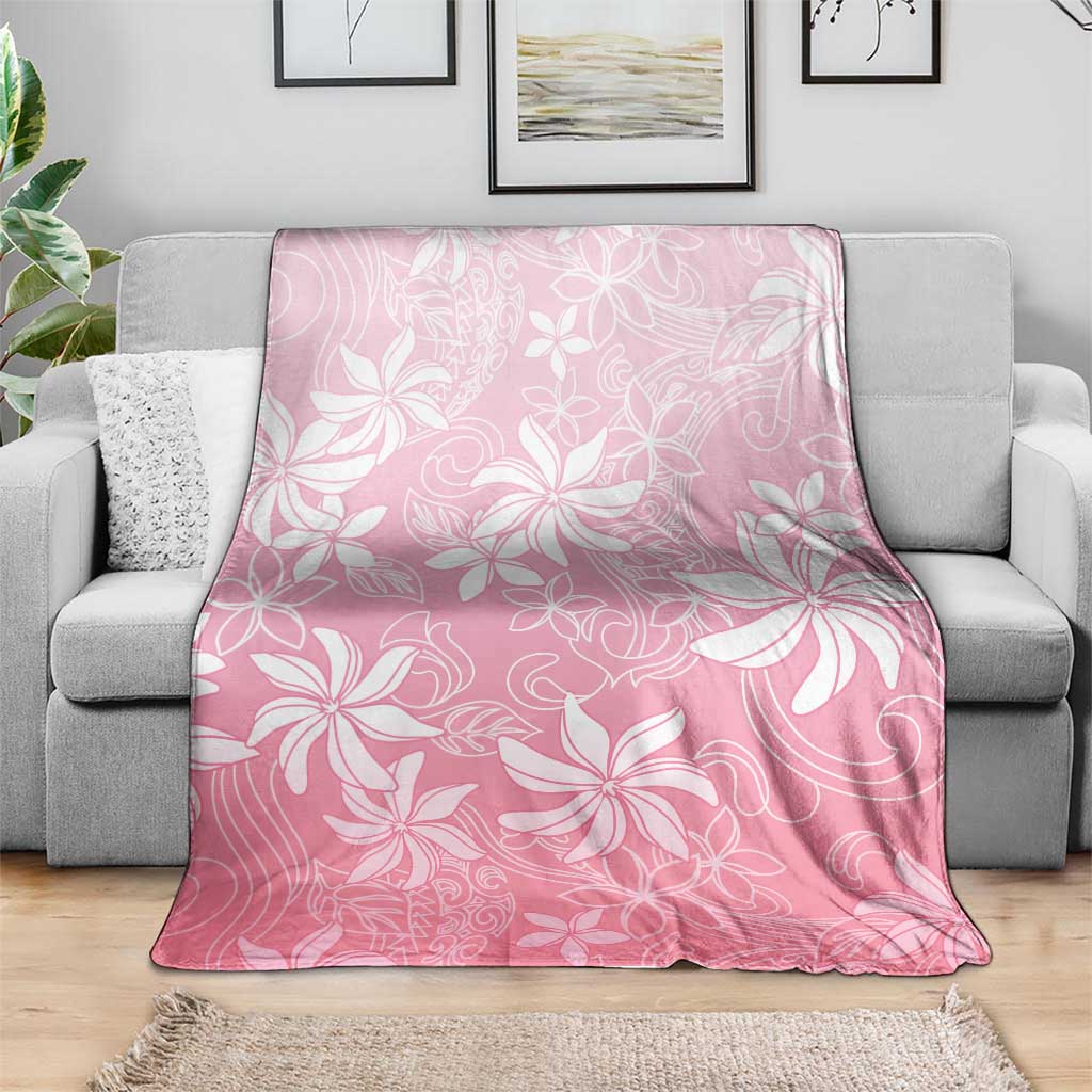 Tiare Tahiti Blanket Pink Polynesia Motifs LT05 - Polynesian Pride