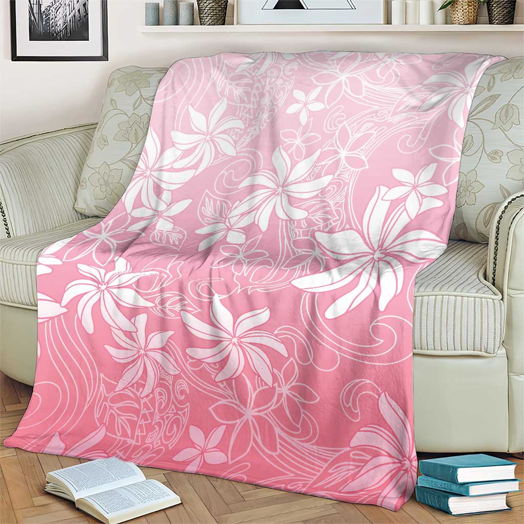 Tiare Tahiti Blanket Pink Polynesia Motifs LT05 - Polynesian Pride