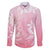 Tiare Tahiti Family Matching Puletasi and Hawaiian Shirt Pink Polynesia Motifs - Polynesian Pride