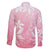 Tiare Tahiti Family Matching Puletasi and Hawaiian Shirt Pink Polynesia Motifs - Polynesian Pride