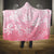 Tiare Tahiti Hooded Blanket Pink Polynesia Motifs - Polynesian Pride