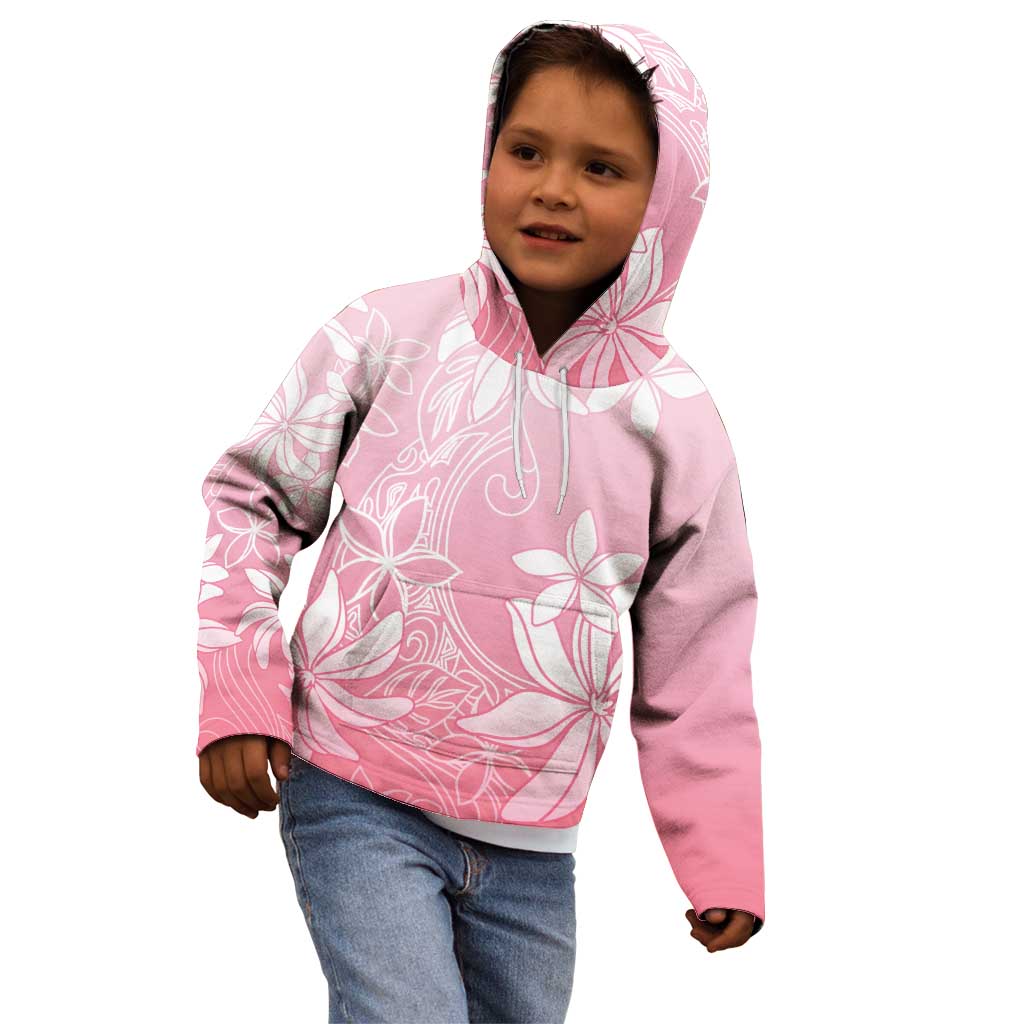 Tiare Tahiti Kid Hoodie Pink Polynesia Motifs - Polynesian Pride