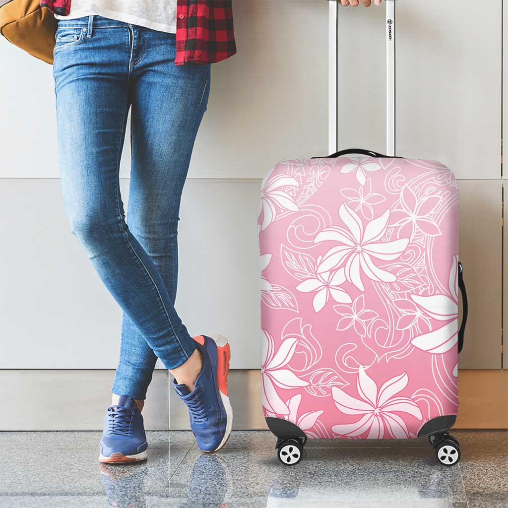 Tiare Tahiti Luggage Cover Pink Polynesia Motifs LT05 - Polynesian Pride