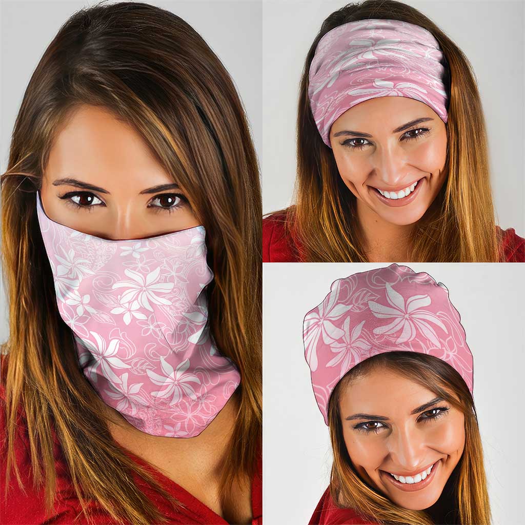 Tiare Tahiti Neck Gaiter Pink Polynesia Motifs LT05 - Polynesian Pride