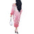 Tiare Tahiti Off The Shoulder Long Sleeve Dress Pink Polynesia Motifs - Polynesian Pride