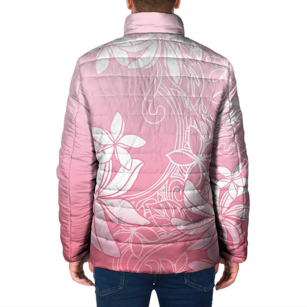 Tiare Tahiti Padded Jacket Pink Polynesia Motifs - Polynesian Pride