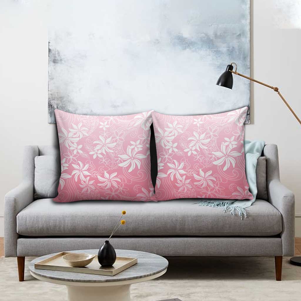Tiare Tahiti Pillow Cover Pink Polynesia Motifs LT05 - Polynesian Pride