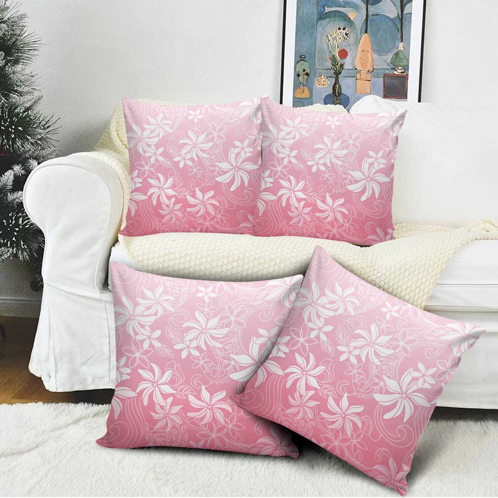 Tiare Tahiti Pillow Cover Pink Polynesia Motifs LT05 - Polynesian Pride