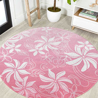 Tiare Tahiti Round Carpet Pink Polynesia Motifs LT05 Pink - Polynesian Pride
