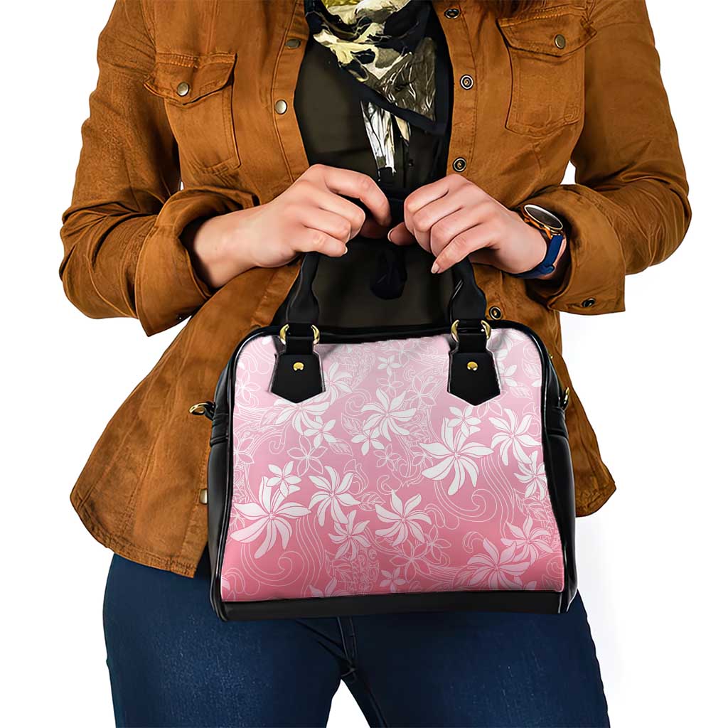 Tiare Tahiti Shoulder Handbag Pink Polynesia Motifs LT05 - Polynesian Pride