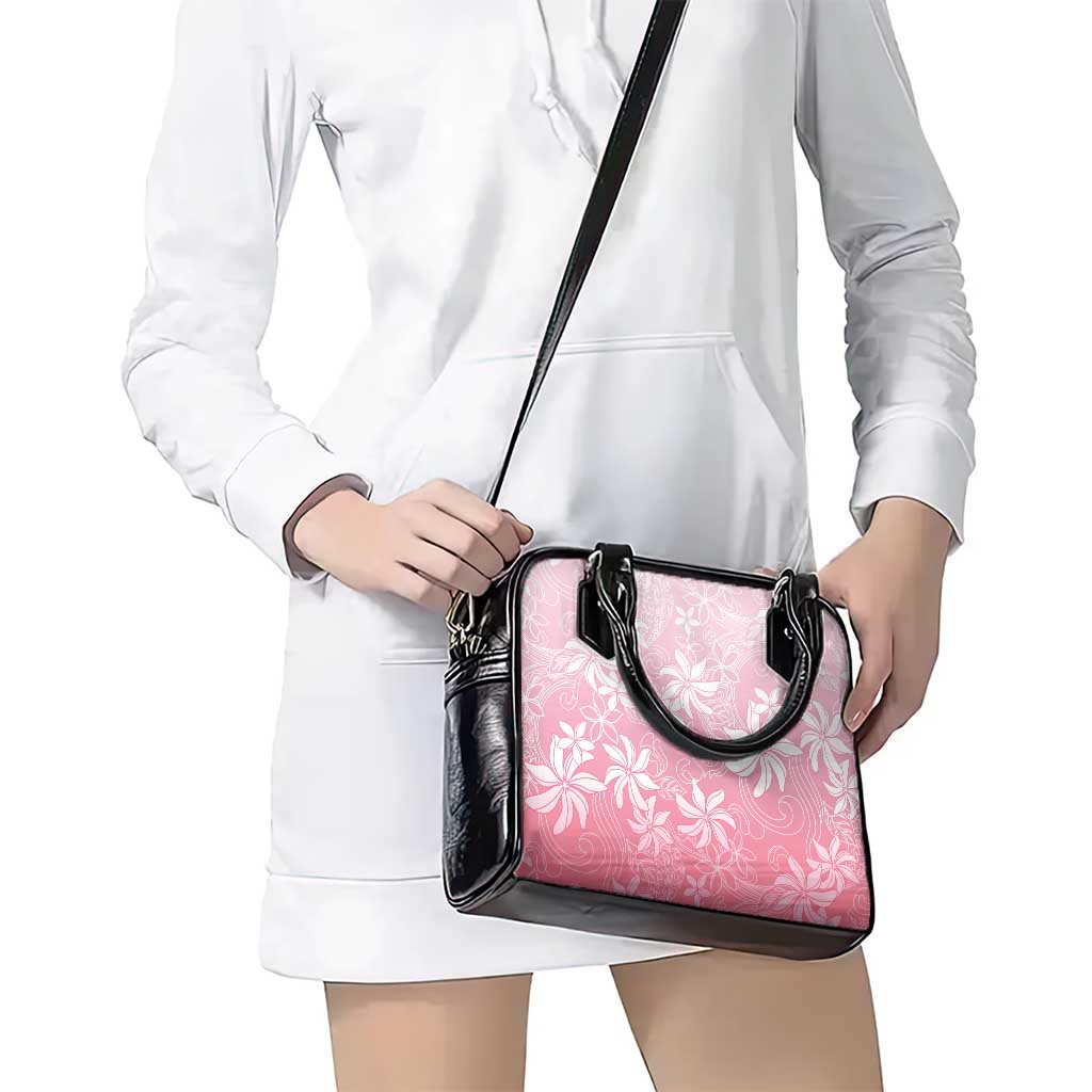 Tiare Tahiti Shoulder Handbag Pink Polynesia Motifs LT05 - Polynesian Pride