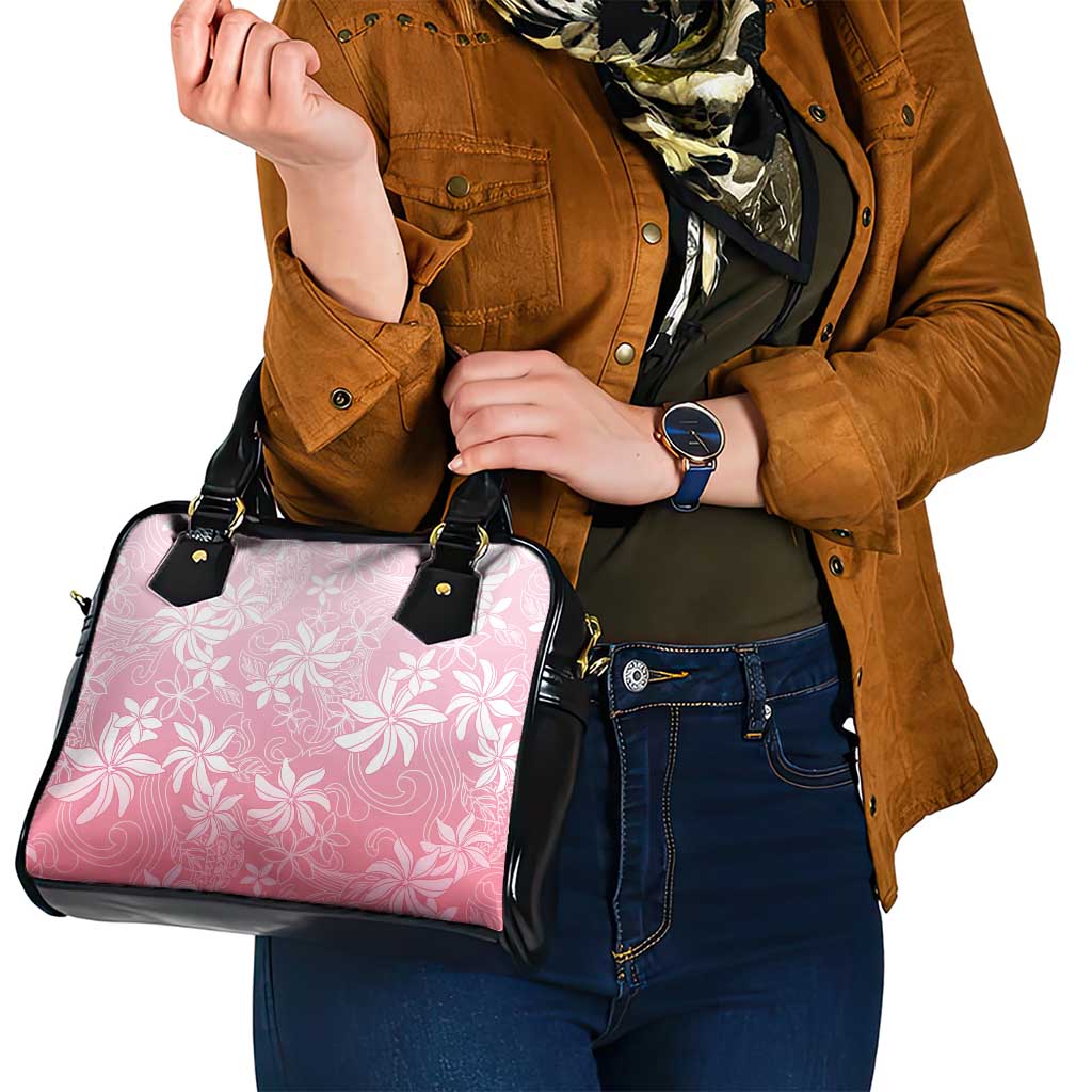Tiare Tahiti Shoulder Handbag Pink Polynesia Motifs LT05 - Polynesian Pride