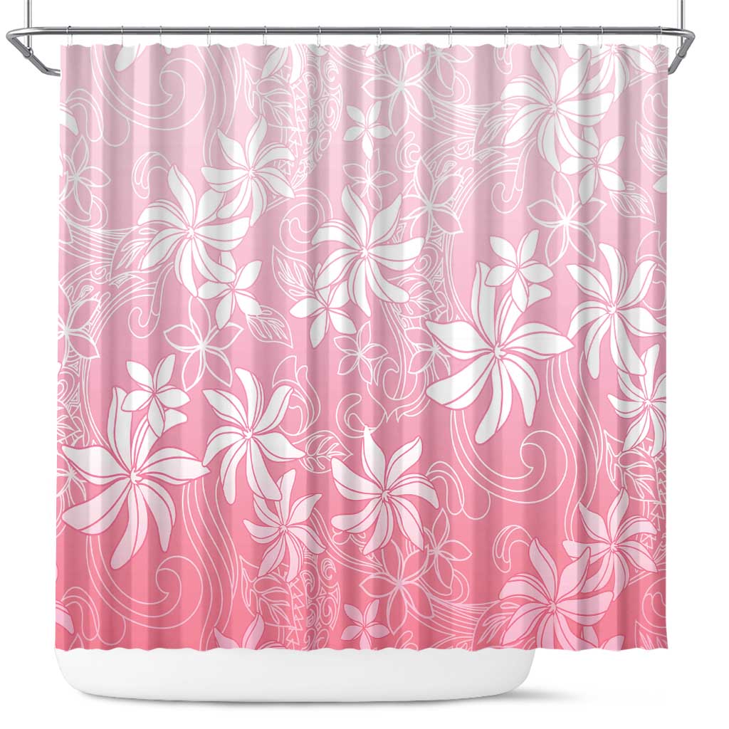 Tiare Tahiti Shower Curtain Pink Polynesia Motifs - Polynesian Pride
