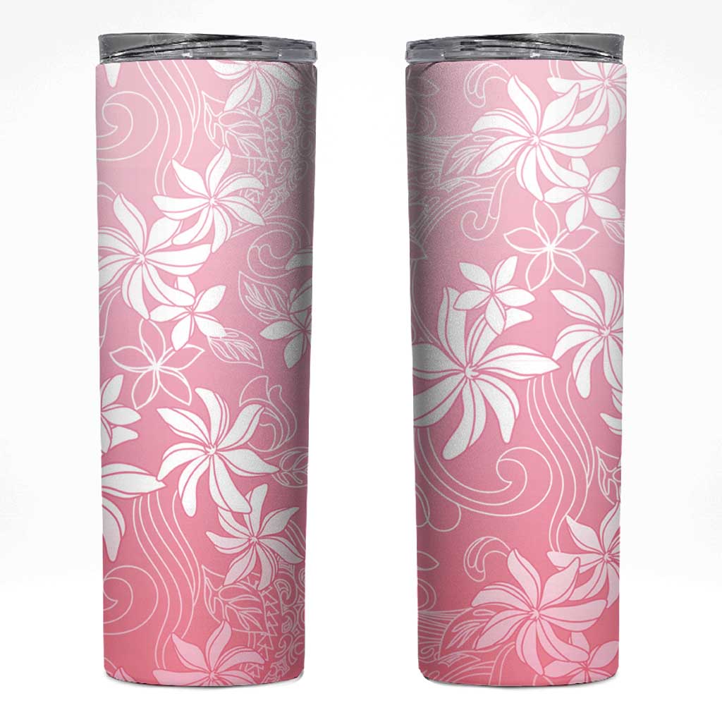 Tiare Tahiti Skinny Tumbler Pink Polynesia Motifs - Polynesian Pride