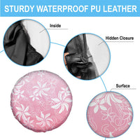 Tiare Tahiti Spare Tire Cover Pink Polynesia Motifs LT05 - Polynesian Pride