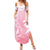 Tiare Tahiti Summer Maxi Dress Pink Polynesia Motifs - Polynesian Pride