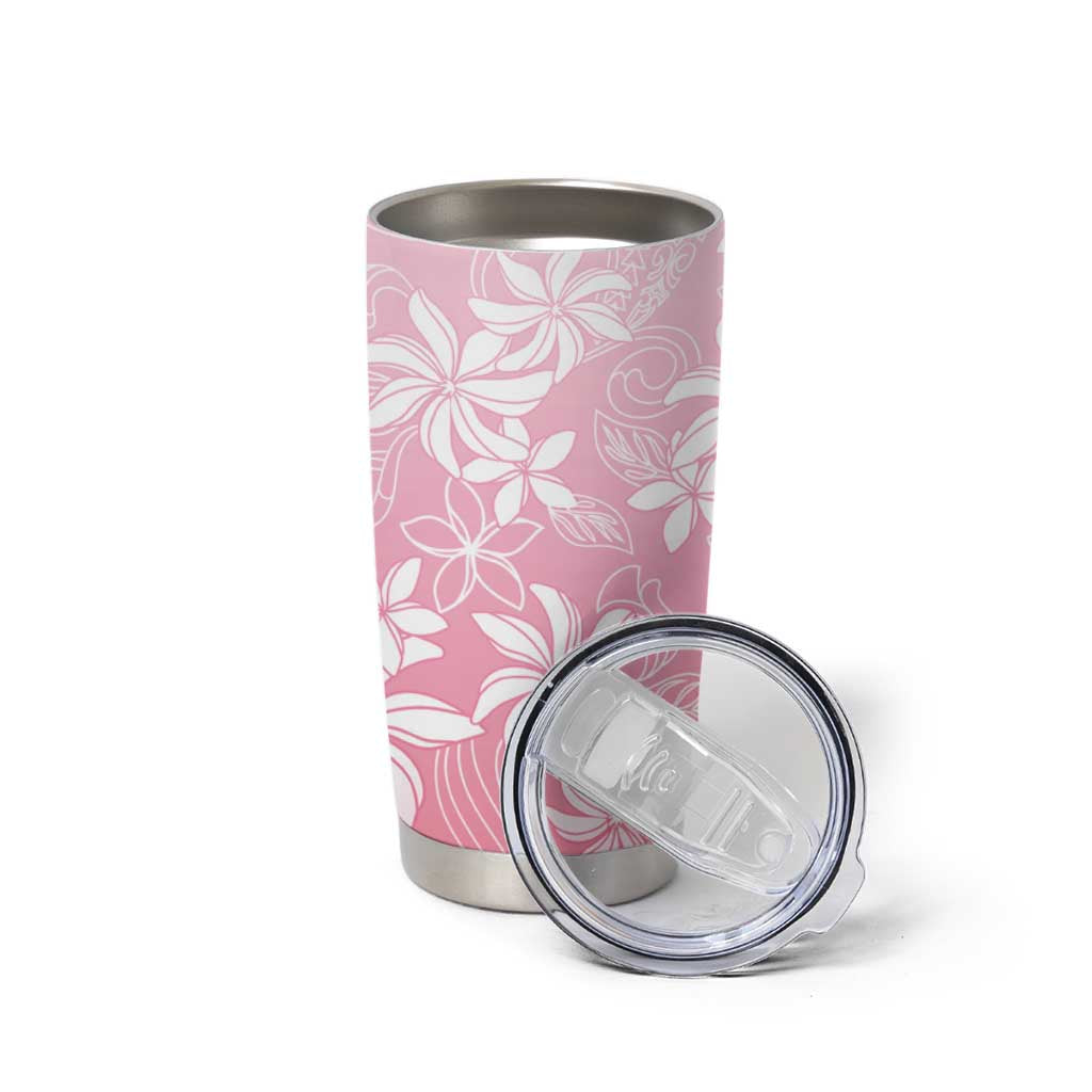 Tiare Tahiti Tumbler Cup Pink Polynesia Motifs - Polynesian Pride