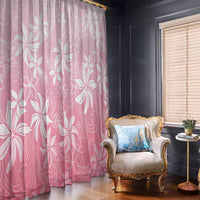 Tiare Tahiti Window Curtain Pink Polynesia Motifs LT05 - Polynesian Pride