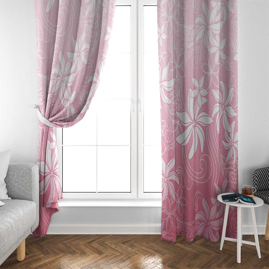 Tiare Tahiti Window Curtain Pink Polynesia Motifs LT05 - Polynesian Pride