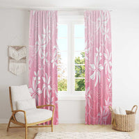Tiare Tahiti Window Curtain Pink Polynesia Motifs LT05 - Polynesian Pride