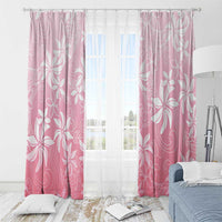 Tiare Tahiti Window Curtain Pink Polynesia Motifs LT05 - Polynesian Pride