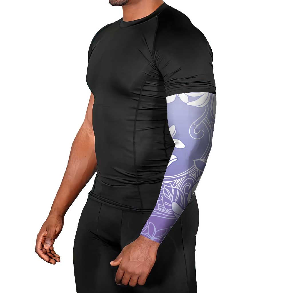 Tiare Tahiti Arm Sleeves Purple Polynesia Motifs LT05 - Polynesian Pride