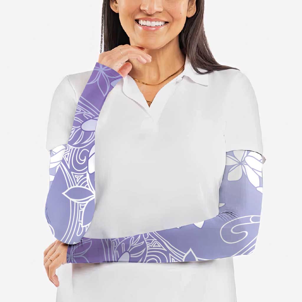 Tiare Tahiti Arm Sleeves Purple Polynesia Motifs LT05 - Polynesian Pride