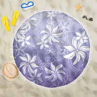 Tiare Tahiti Beach Blanket Purple Polynesia Motifs LT05 One Size 150cm Purple - Polynesian Pride