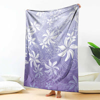 Tiare Tahiti Blanket Purple Polynesia Motifs LT05 - Polynesian Pride