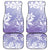 Tiare Tahiti Car Mats Purple Polynesia Motifs - Polynesian Pride