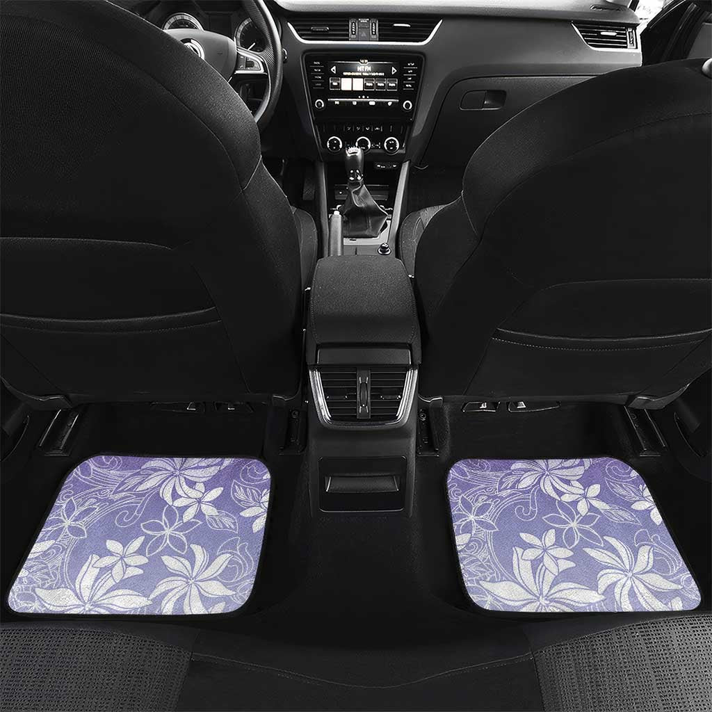 Tiare Tahiti Car Mats Purple Polynesia Motifs LT05 Set 2pcs - Back Purple - Polynesian Pride