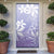 Tiare Tahiti Door Cover Purple Polynesia Motifs - Polynesian Pride