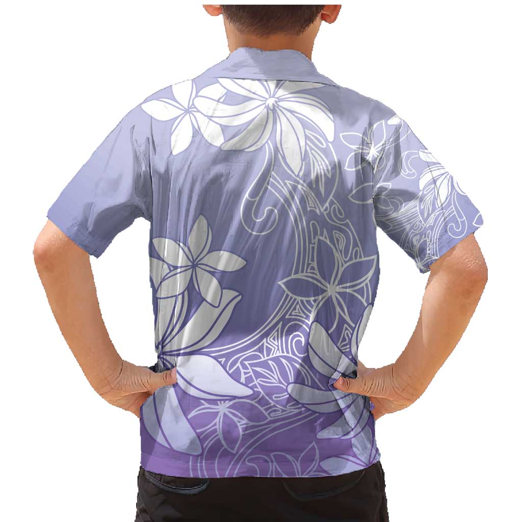 Tiare Tahiti Family Matching Mermaid Dress and Hawaiian Shirt Purple Polynesia Motifs LT05 - Polynesian Pride