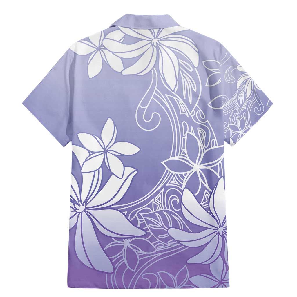 Tiare Tahiti Family Matching Mermaid Dress and Hawaiian Shirt Purple Polynesia Motifs LT05 - Polynesian Pride