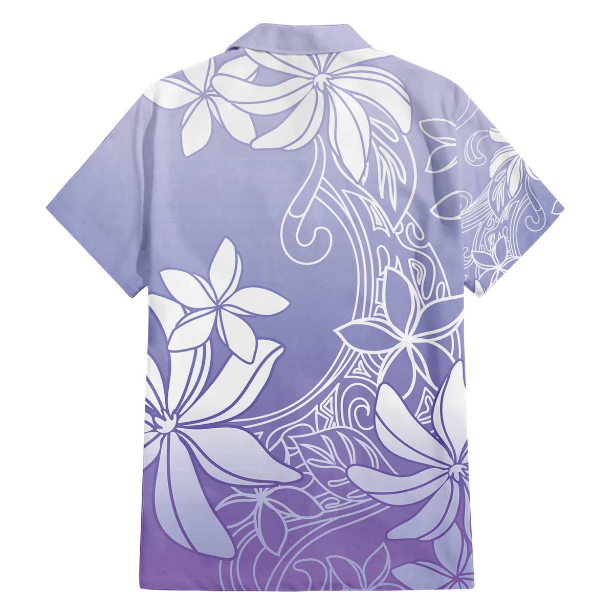 Tiare Tahiti Family Matching Off The Shoulder Long Sleeve Dress and Hawaiian Shirt Purple Polynesia Motifs LT05 - Polynesian Pride