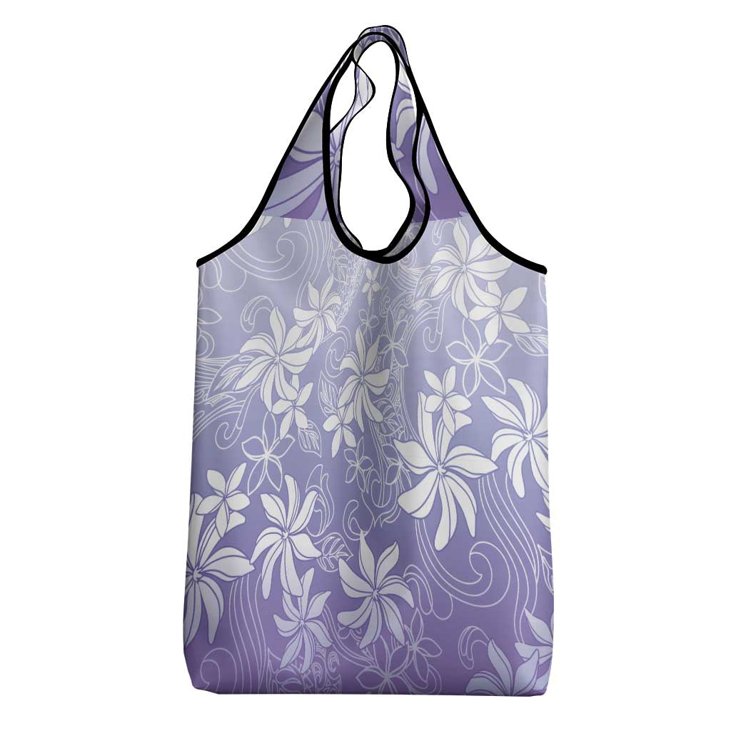 Tiare Tahiti Grocery Bag Purple Polynesia Motifs LT05 - Polynesian Pride
