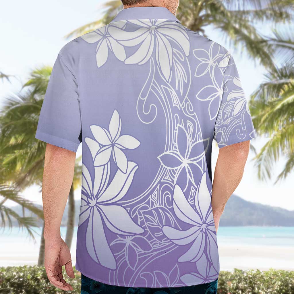 Tiare Tahiti Hawaiian Shirt Purple Polynesia Motifs - Polynesian Pride