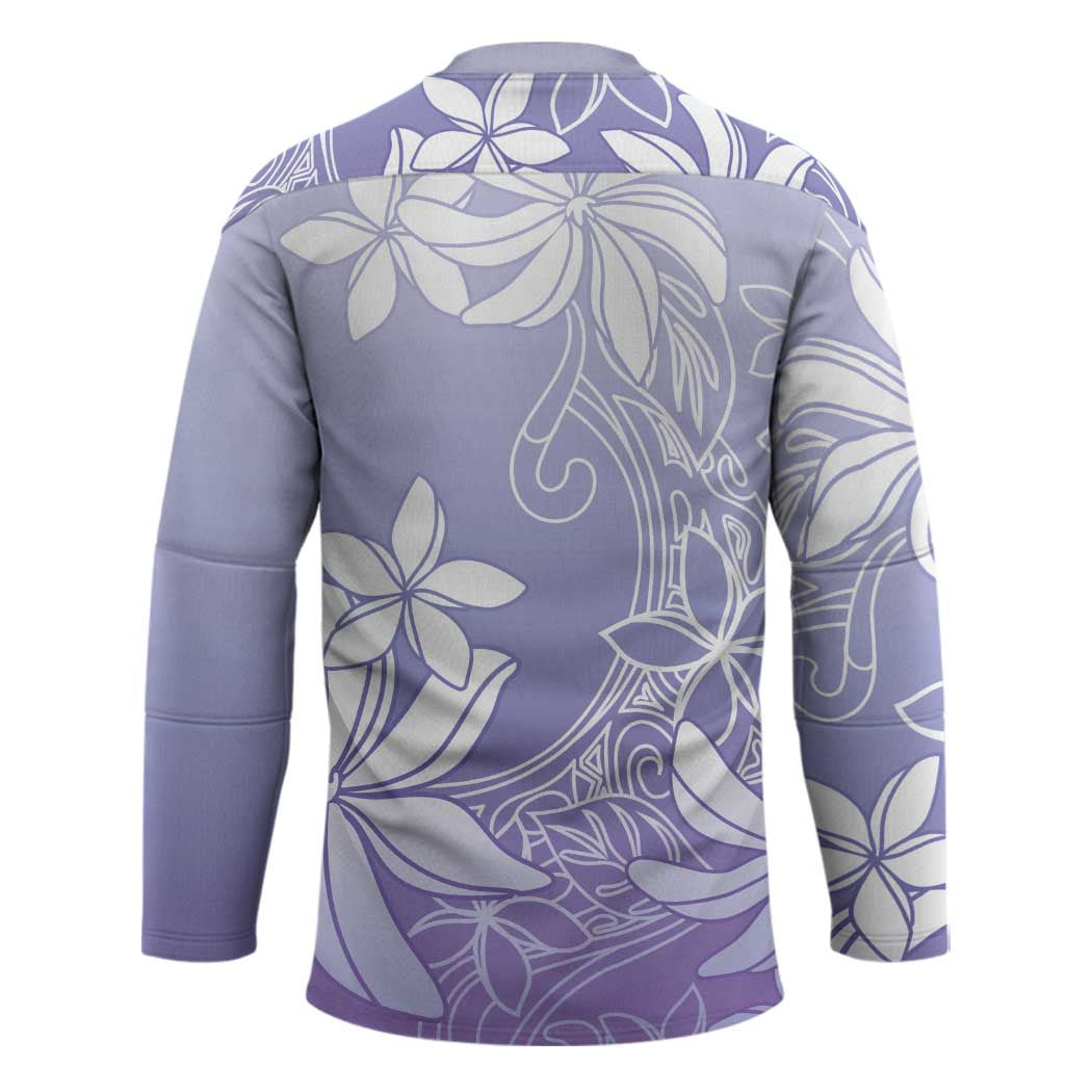 Tiare Tahiti Hockey Jersey Purple Polynesia Motifs LT05 - Polynesian Pride