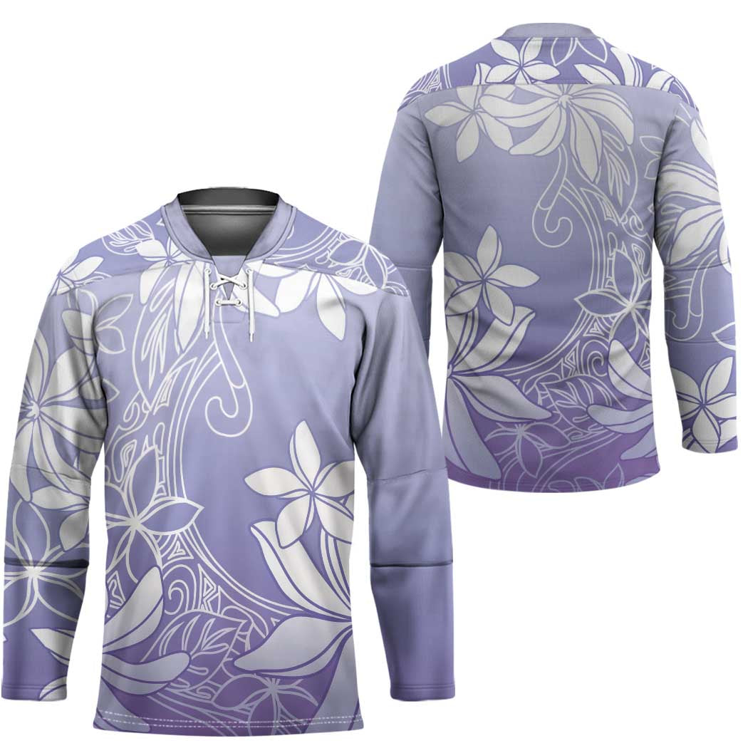 Tiare Tahiti Hockey Jersey Purple Polynesia Motifs LT05 - Polynesian Pride