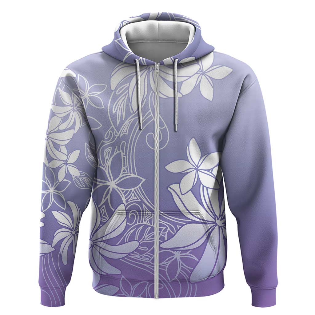 Tiare Tahiti Hoodie Purple Polynesia Motifs - Polynesian Pride