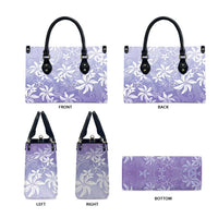 Tiare Tahiti Leather Bag Purple Polynesia Motifs LT05 - Polynesian Pride