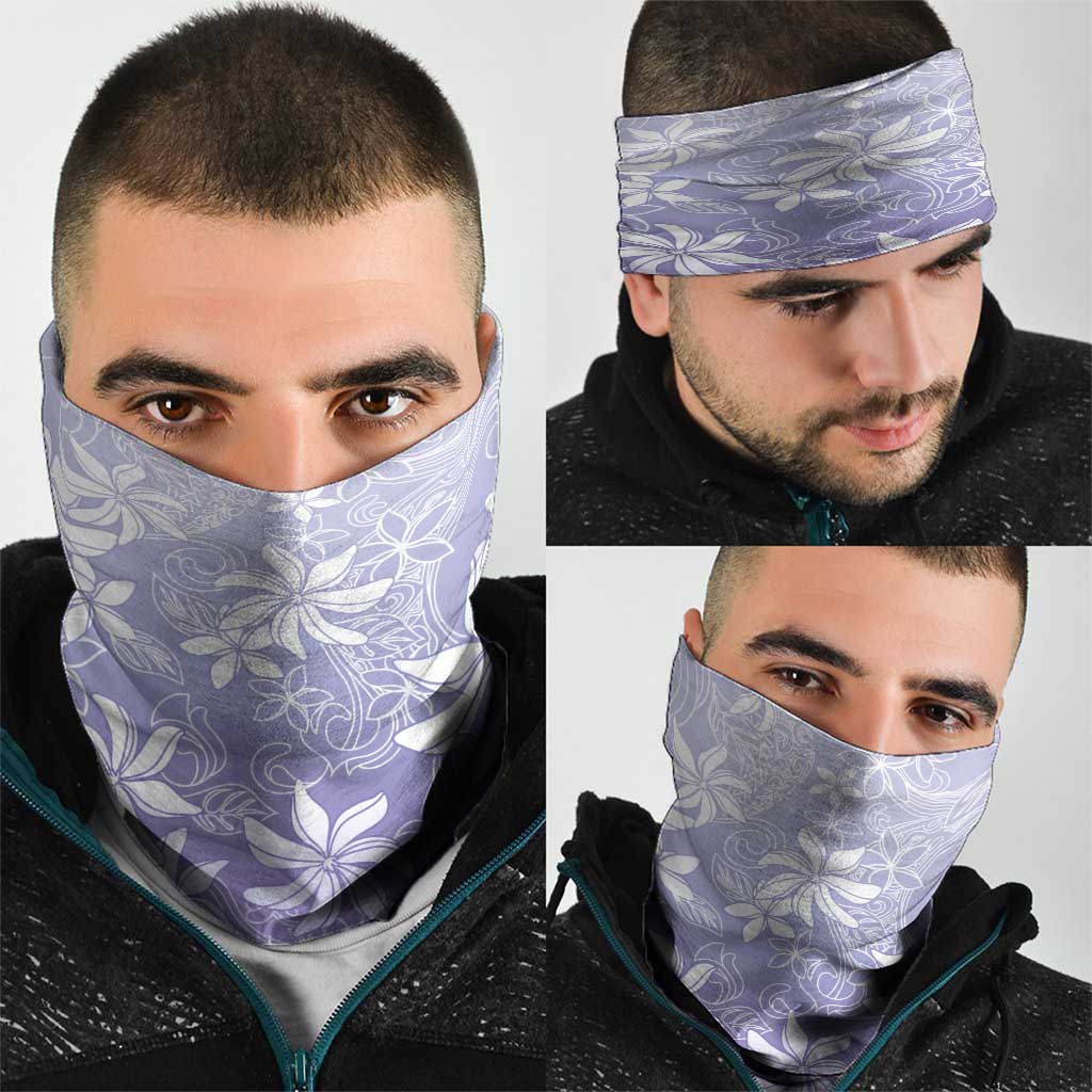 Tiare Tahiti Neck Gaiter Purple Polynesia Motifs LT05 - Polynesian Pride
