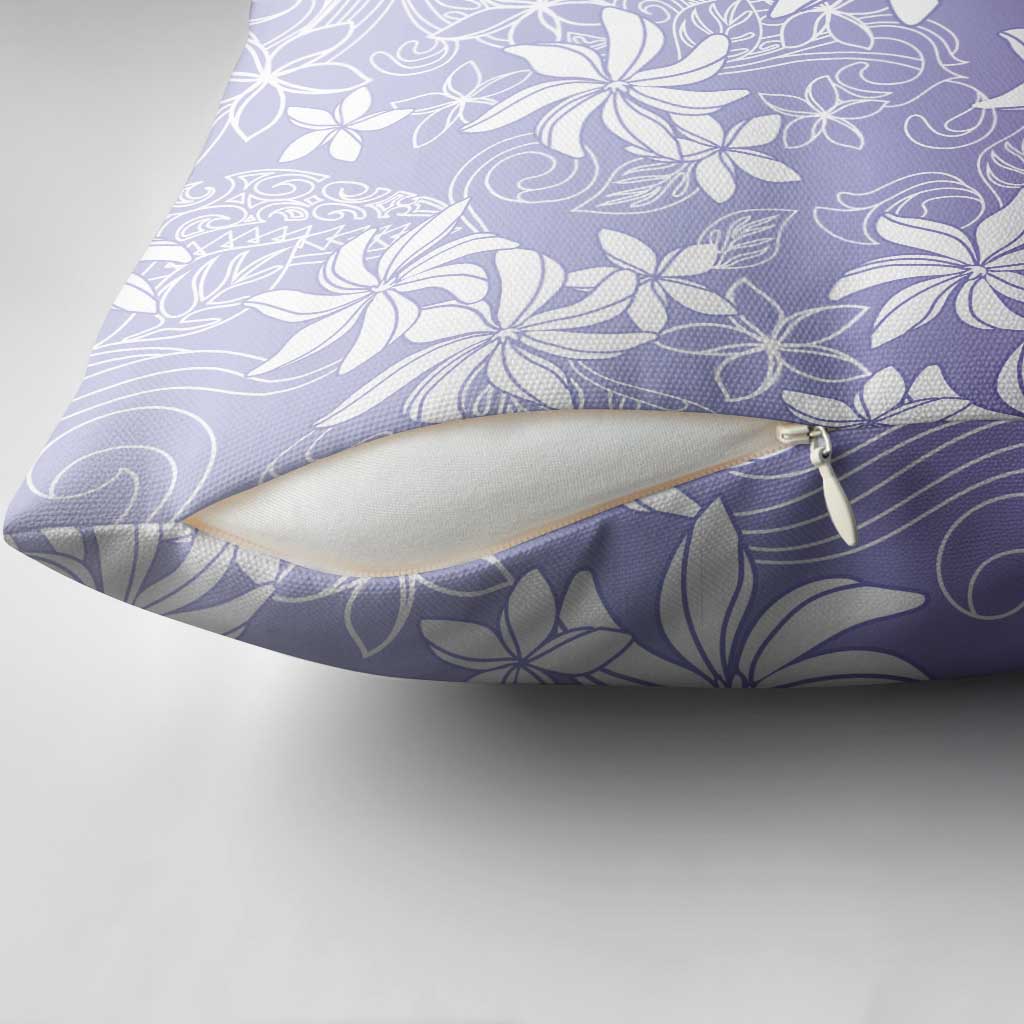 Tiare Tahiti Pillow Cover Purple Polynesia Motifs LT05 - Polynesian Pride