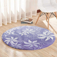 Tiare Tahiti Round Carpet Purple Polynesia Motifs LT05 - Polynesian Pride