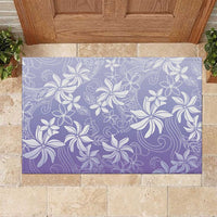 Tiare Tahiti Rubber Doormat Purple Polynesia Motifs - Polynesian Pride