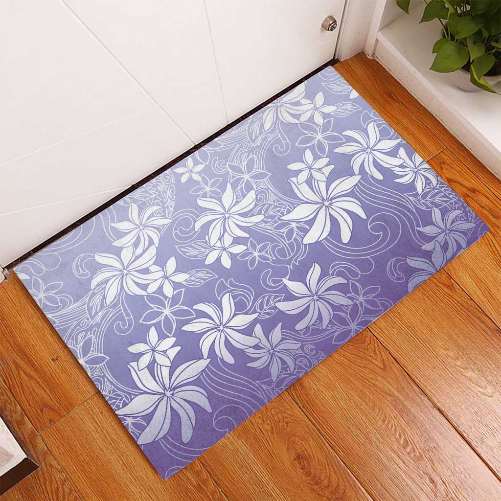 Tiare Tahiti Rubber Doormat Purple Polynesia Motifs - Polynesian Pride
